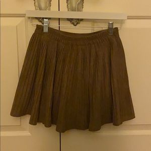 Brown Plaid Skirt!